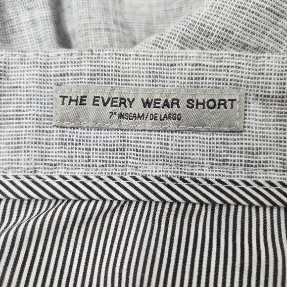 NWT Goodfellow Men's Linen Blend Shorts Gray Flat Front Every Wear Preppy sz 36 - Picture 11 of 12